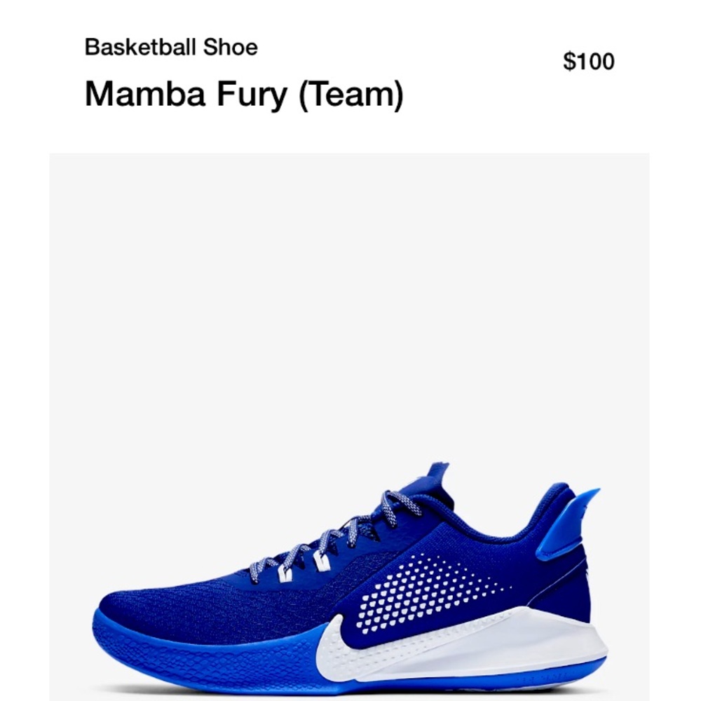 Nike Mamba Fury TB in Deep Royal